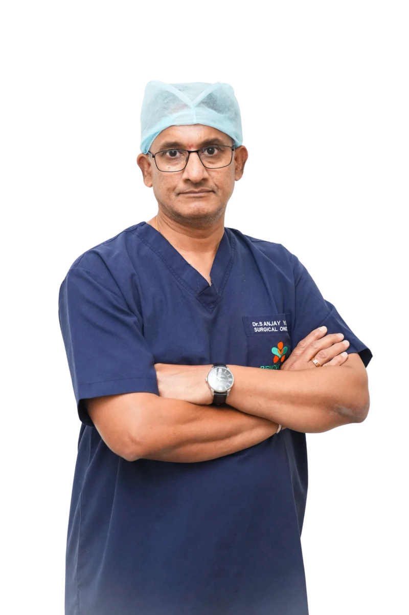 Dr. Sanjay Yadagiri in surgical scrubs